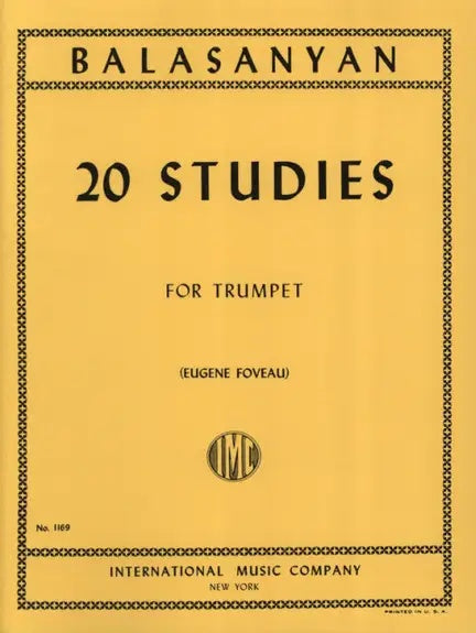 20 Studies - Suren Balasanyan - Trumpet  IMC1169