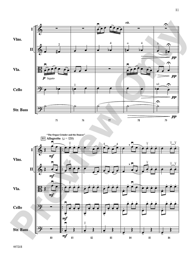 Petrushka - String Orchestra Conductor Score & Parts (Digital Download)