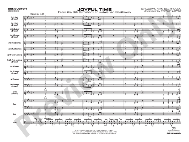 Joyful Time - Jazz Ensemble Conductor Score & Parts(Digital Download)