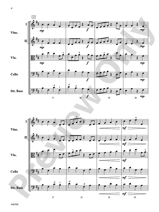 Bowless Beguine - String Orchestra Conductor Score & Parts (Digital Download)
