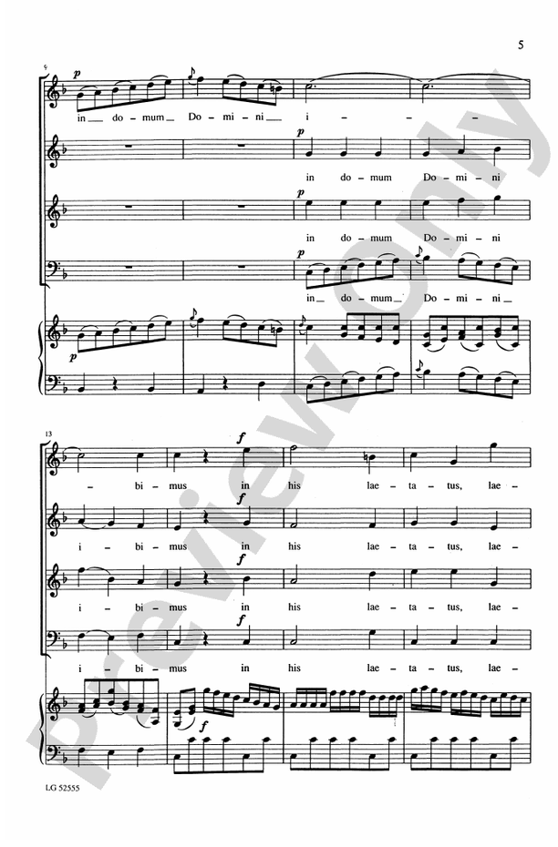 Laetatus Sum – SATB Choral Octavo (Digital Download)