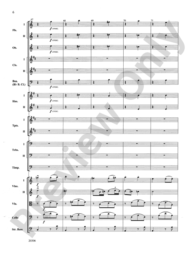 Symphony No. 7 (2nd Movement) – Full Orchestra Conductor Score & Parts (Digital Download)