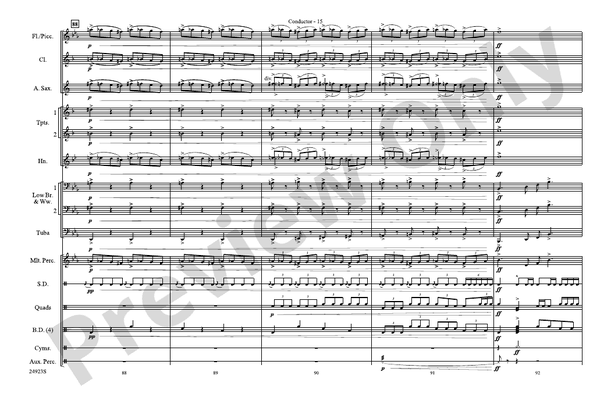 A New World, Movement One – Marching Band Conductor Score & Parts (Digital Download)