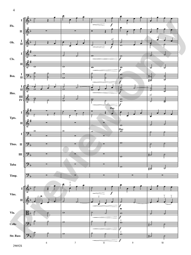 Variations on a Theme by Handel - Full Orchestra Conductor Score & Parts (Digital Download)
