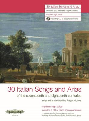 Italian Songs And Arias 30 Med - High Bk/Cd - Various - Classical Vocal Medium/High Voice Edition Peters /CD