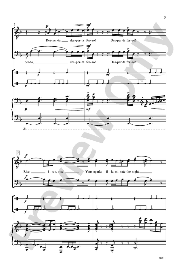 Desperta Ferro! – TTB Choral Octavo (Digital Download)