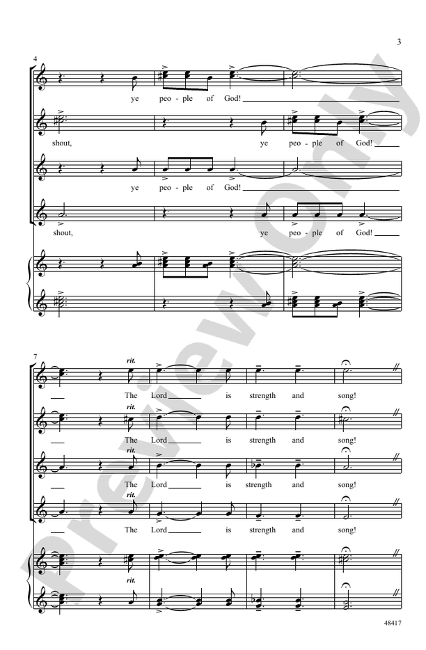 Cry Out and Shout – SSAA, a cappella Choral Octavo (Digital Download)
