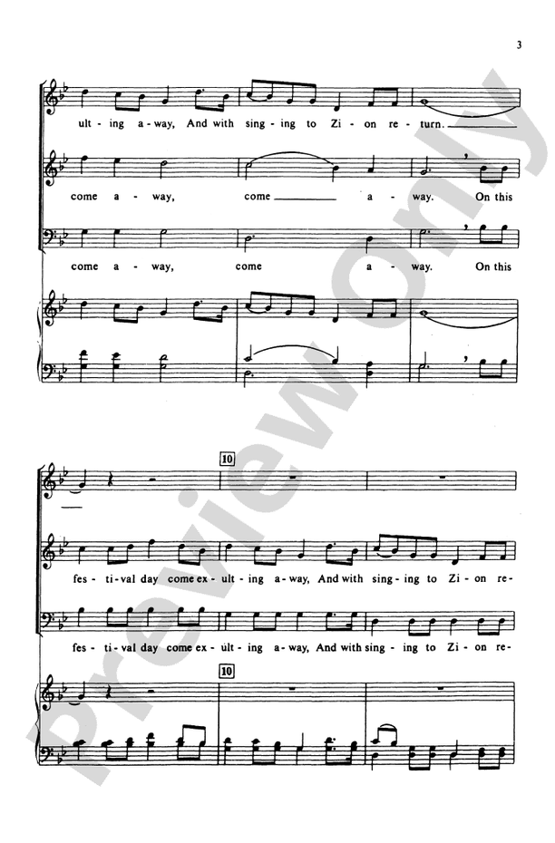Come Away to the Skies – SATB Choral Octavo (Digital Download)