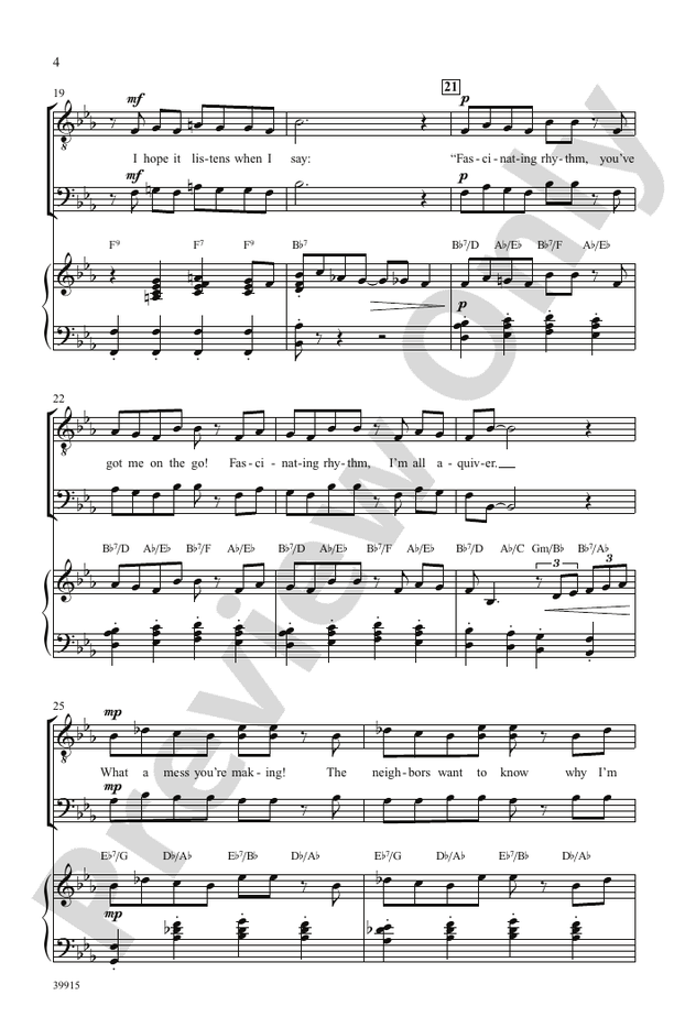 Fascinating Rhythm – TTBB Choral Octavo (Digital Download)