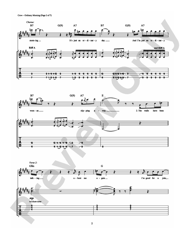 Ordinary Morning - Guitar TAB (Digital Download)