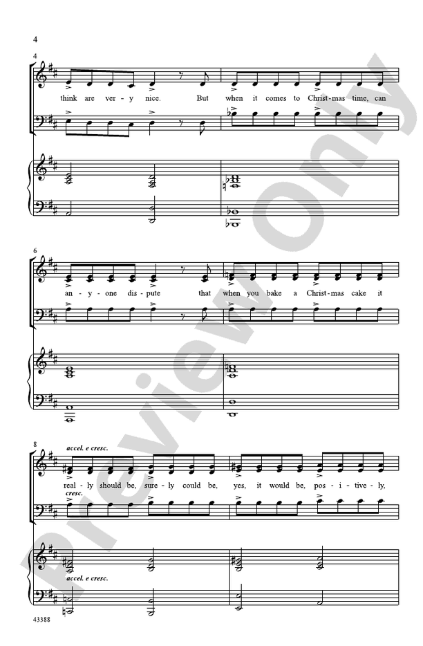 Fruitcake – SAB Choral Octavo (Digital Download)