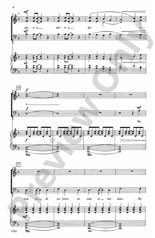 Gloria In Excelsis – SAB Choral Octavo (Digital Download)
