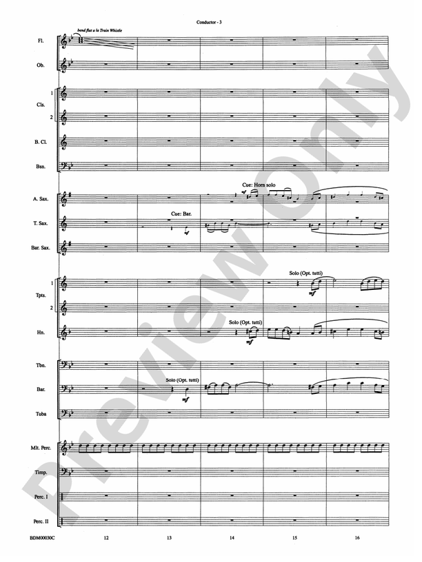 The Great Locomotive Chase - Concert Band Conductor Score & Parts (Digital Download)