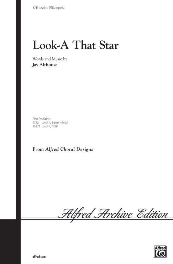 Look-A That Star – SATB, a cappella Choral Octavo (Digital Download)