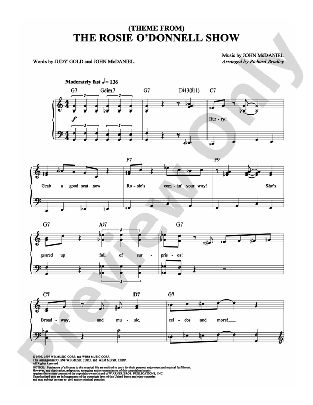 The Rosie O'Donnell Show - DSM-PS-0001263 - Easy Piano (Digital Download)