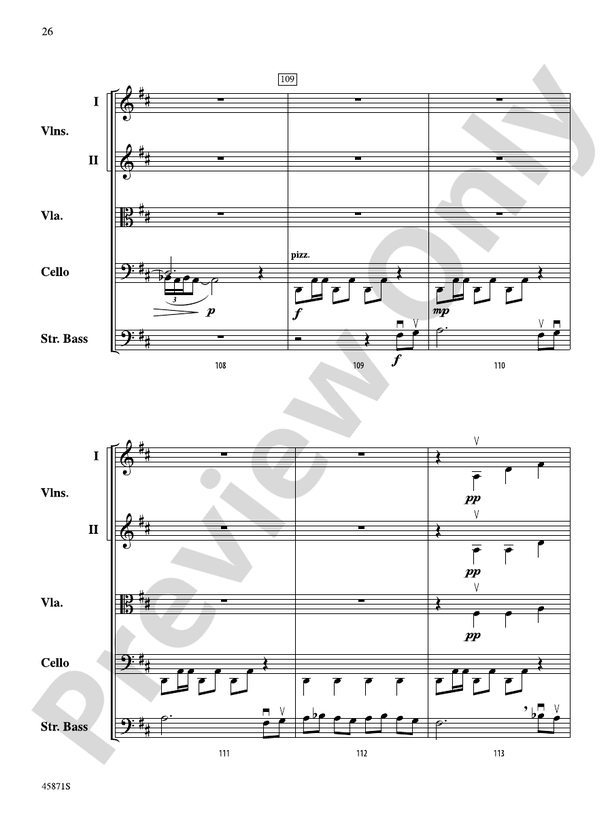 Hemispheres - String Orchestra Conductor Score & Parts (Digital Download)
