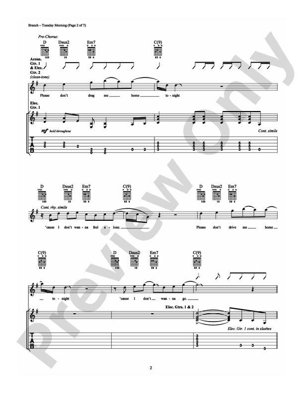 Tuesday Morning - Guitar TAB (Digital Download)