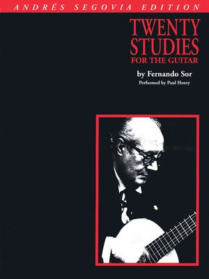20 Studies for Guitar - Book Only - Fernando Sor - Classical Guitar Andres Segovia Edward B. Marks Music Company