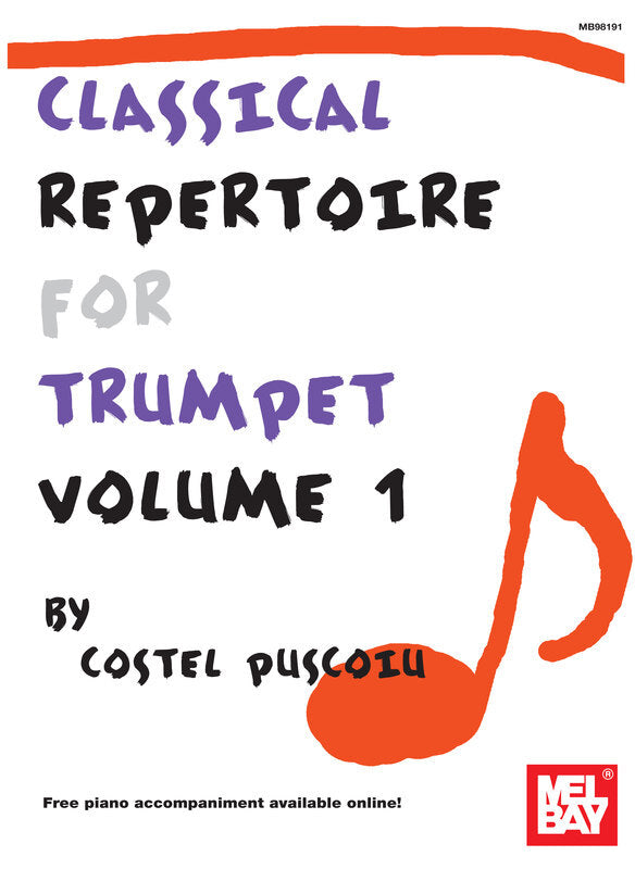 Classical Repertoire for Trumpet Vol.1 - Puscoiu - Mel Bay