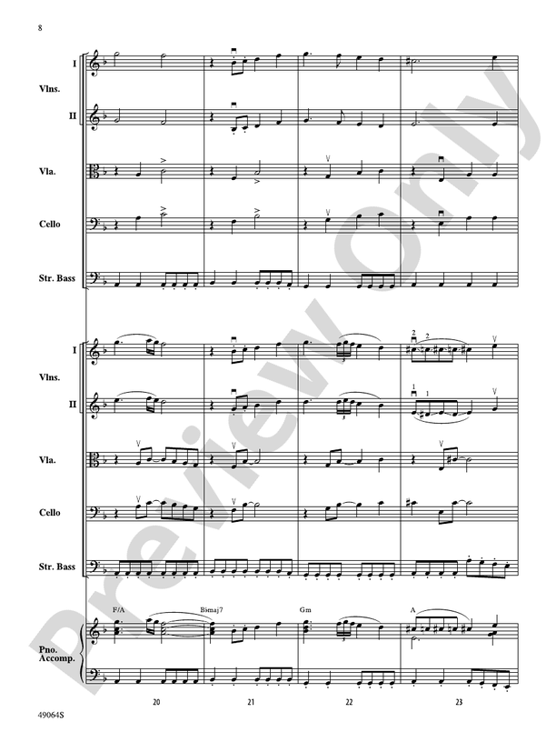 Wood's Bolero - String Orchestra Conductor Score & Parts (Digital Download)