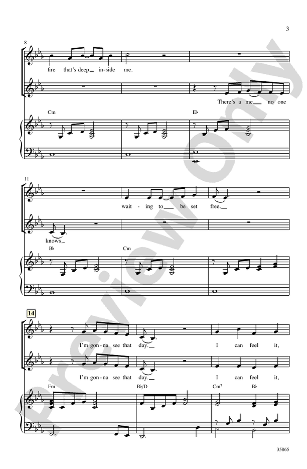 Born to Be Somebody (from Never Say Never) – 2-Part / SSA Choral Octavo (Digital Download)