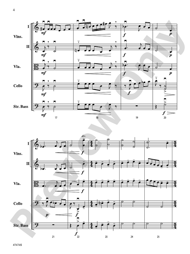 Fanfare, Fantasy, and Fugue - String Orchestra Conductor Score & Parts (Digital Download)