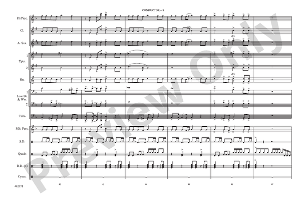 Juice – Marching Band Conductor Score & Parts (Digital Download)