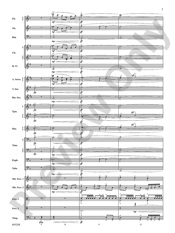 My Victory Won - Concert Band Conductor Score & Parts (Digital Download)