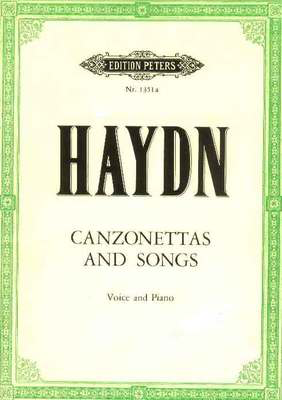 35 Canzonettas And Songs - Joseph Haydn - Classical Vocal High Voice Edition Peters Vocal Score