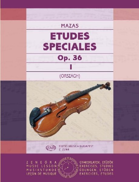 Mazas - Etudes Op36 Volume 1 Etudes Speciales - Violin Solo EMB Z2244