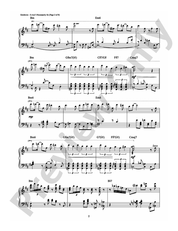 It Ain't Necessarily So - Piano (Digital Download)