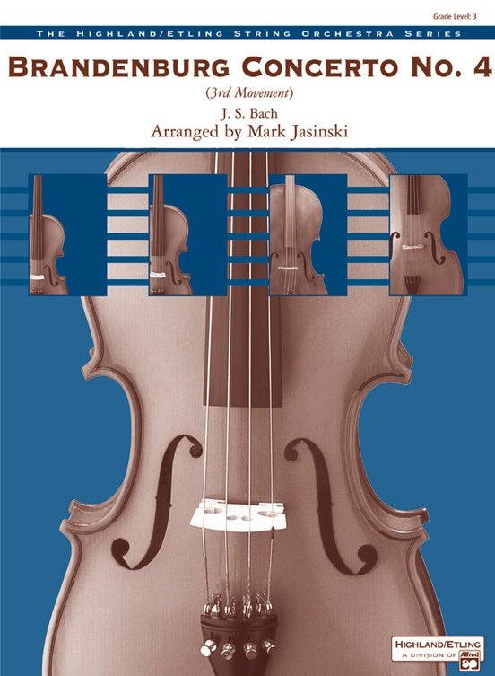 Brandenburg Concerto No. 4 (3rd Movement) – String Orchestra Conductor Score & Parts (Digital Download)