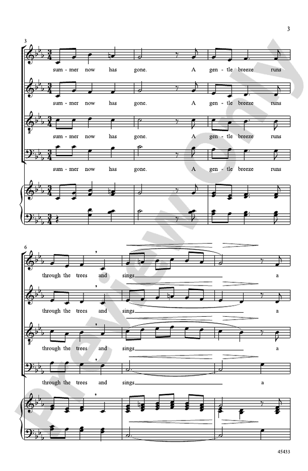 Autumn Moon – SATB, a cappella Choral Octavo (Digital Download)