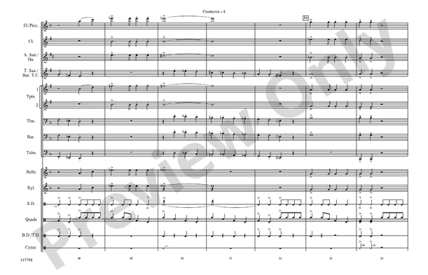 Stars and Stripes Forever – Marching Band Conductor Score & Parts (Digital Download)