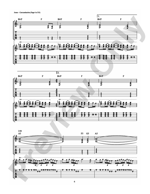 Carouselambra - Guitar TAB (Digital Download)