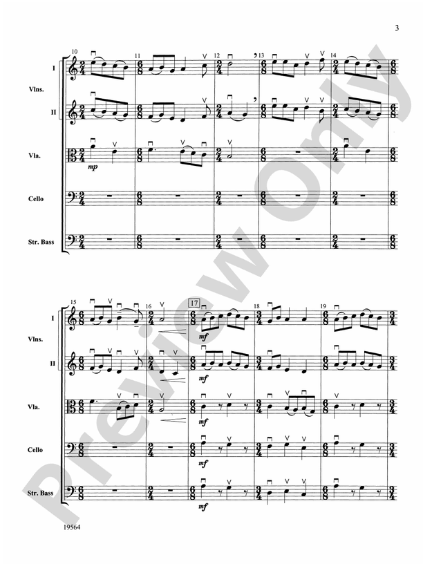 Diversions – String Orchestra Conductor Score & Parts (Digital Download)