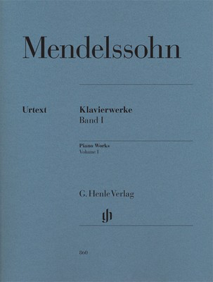 Piano Works Bk 1 - Felix Bartholdy Mendelssohn - Piano G. Henle Verlag Piano Solo