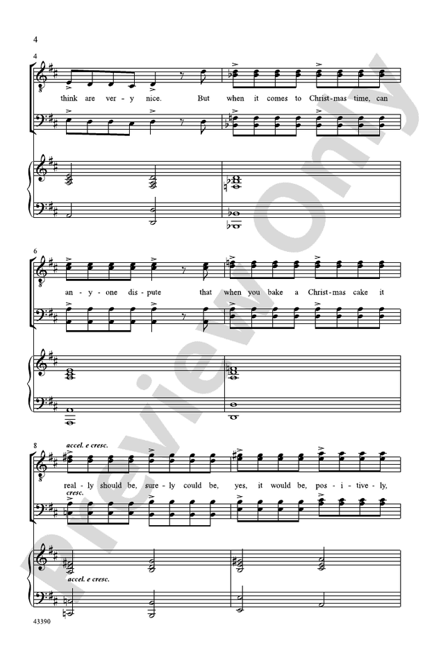 Fruitcake – TTBB Choral Octavo (Digital Download)