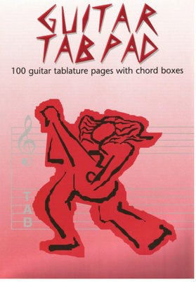 Guitar Tab Pad - 100 Guitar Tablature Pages with Chord Boxes All Music Publishing 1002002645