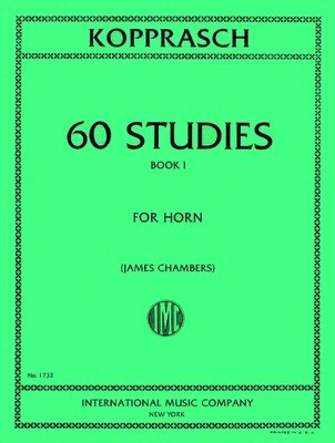 Kopprasch - 60 Studies Book 1 - French Horn Solo IMC IMC1732