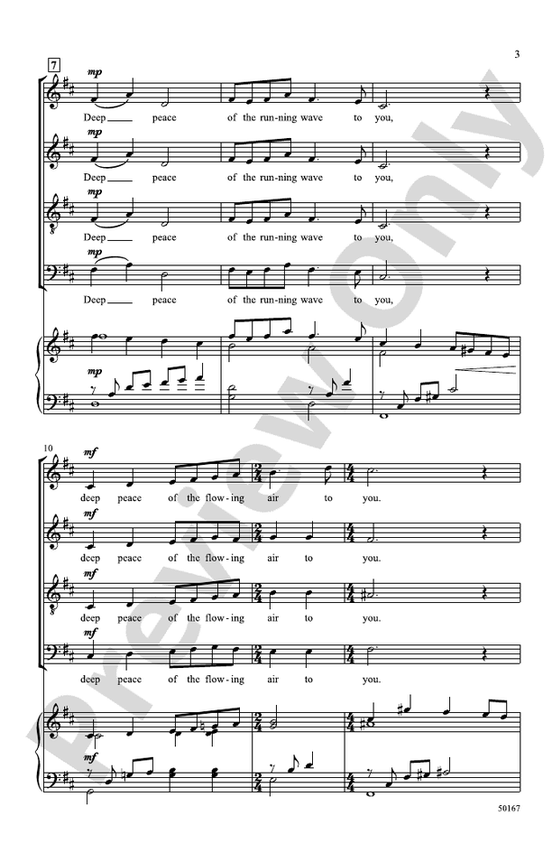 Deep Peace - SATB Choral Octavo (Digital Download)