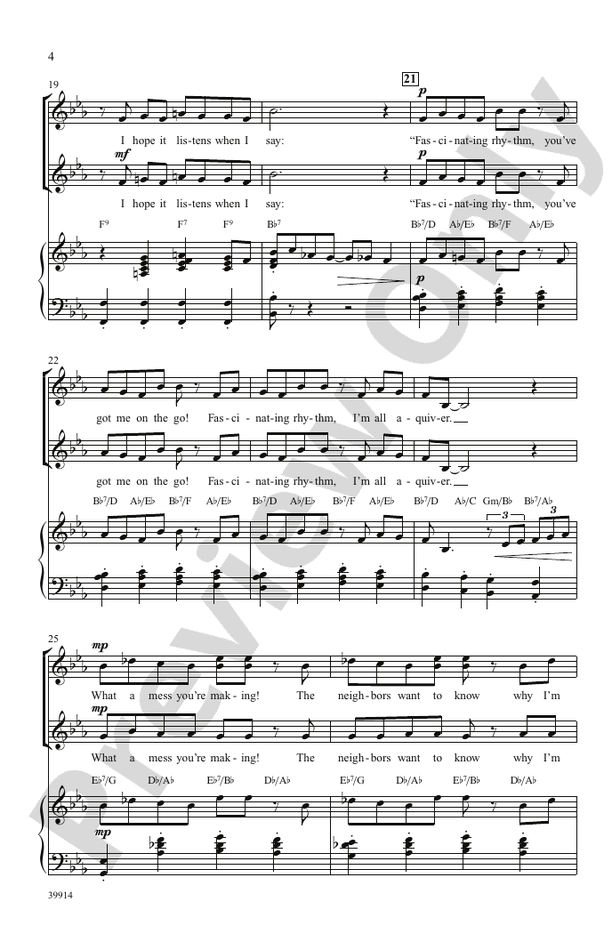 Fascinating Rhythm – SSA Choral Octavo (Digital Download)