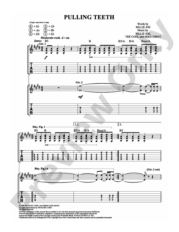 Pulling Teeth - Guitar TAB (Digital Download)