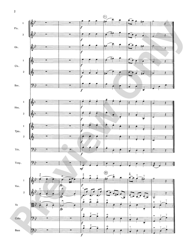 Mozart's Symphony No. 25 in G Minor, 3rd & 4th Movements – Full Orchestra Conductor Score & Parts (Digital Download)