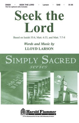 Seek the Lord - Lloyd Larson - SAB Shawnee Press Choral Score Octavo