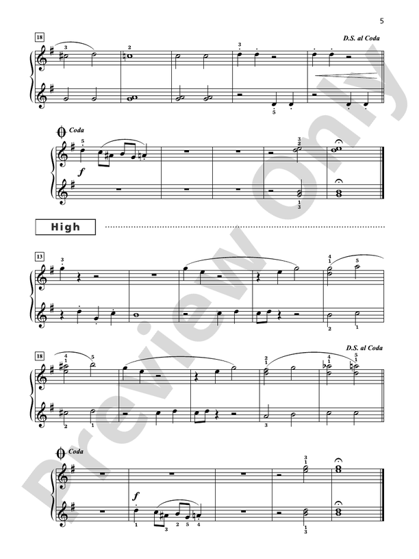 Grand Trios for Piano, Book 3: 4 Late Elementary Pieces for One Piano, Six Hands  (Digital Download)