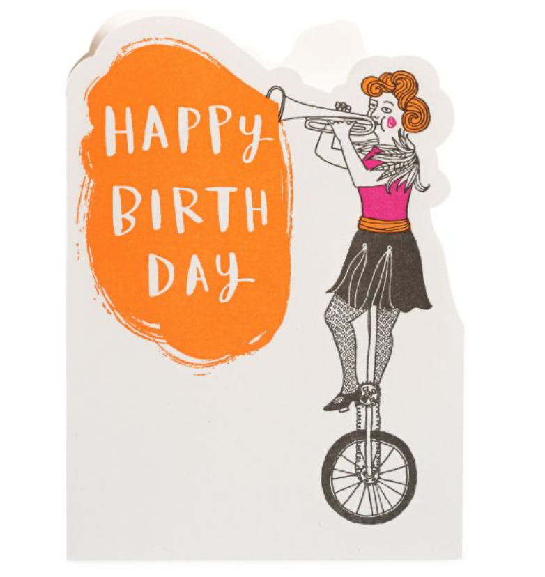 Greeting Card Birthday Trumpeter