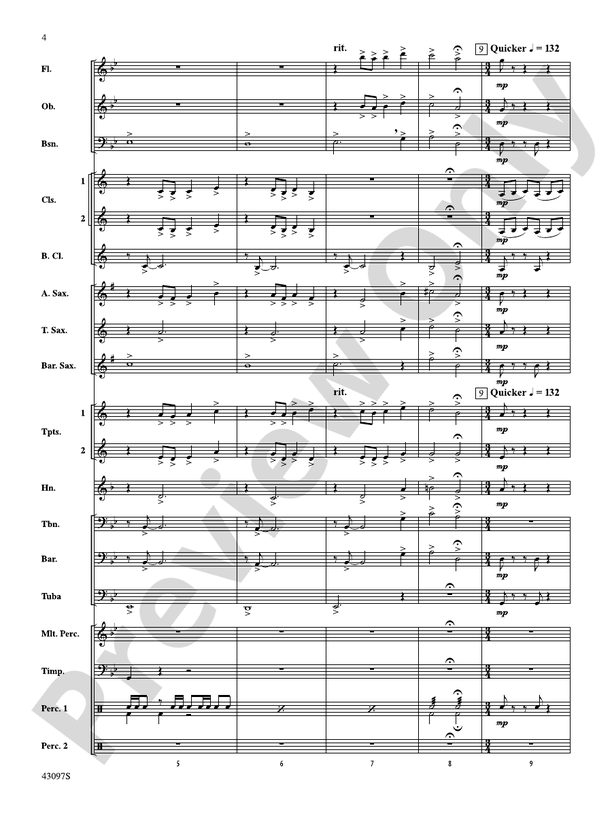 Ancient Echoes of Time - Concert Band Conductor Score & Parts (Digital Download)