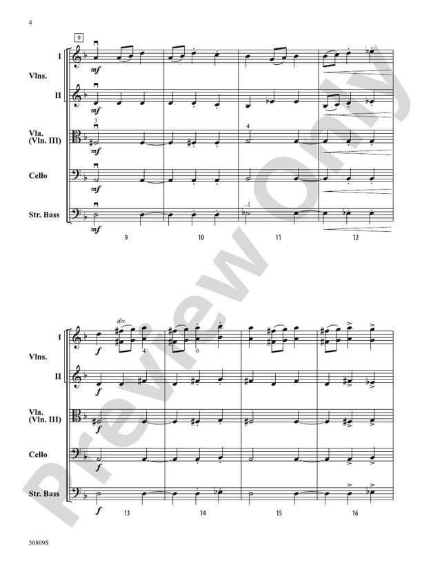 Malagueña – String Orchestra Conductor Score & Parts