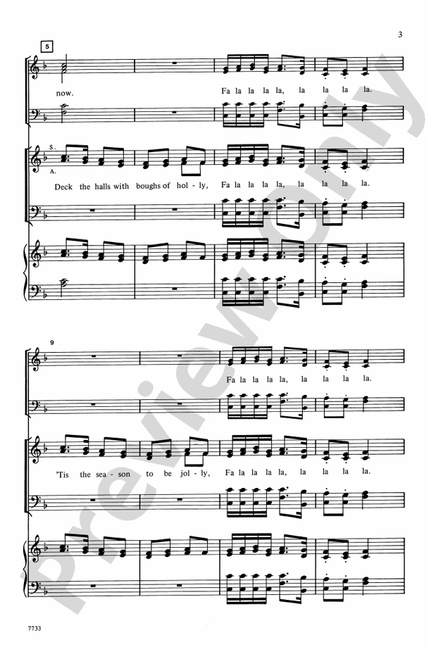 Deck the Halls – SATB (with Echo Quintet), a cappella Choral Octavo (Digital Download)